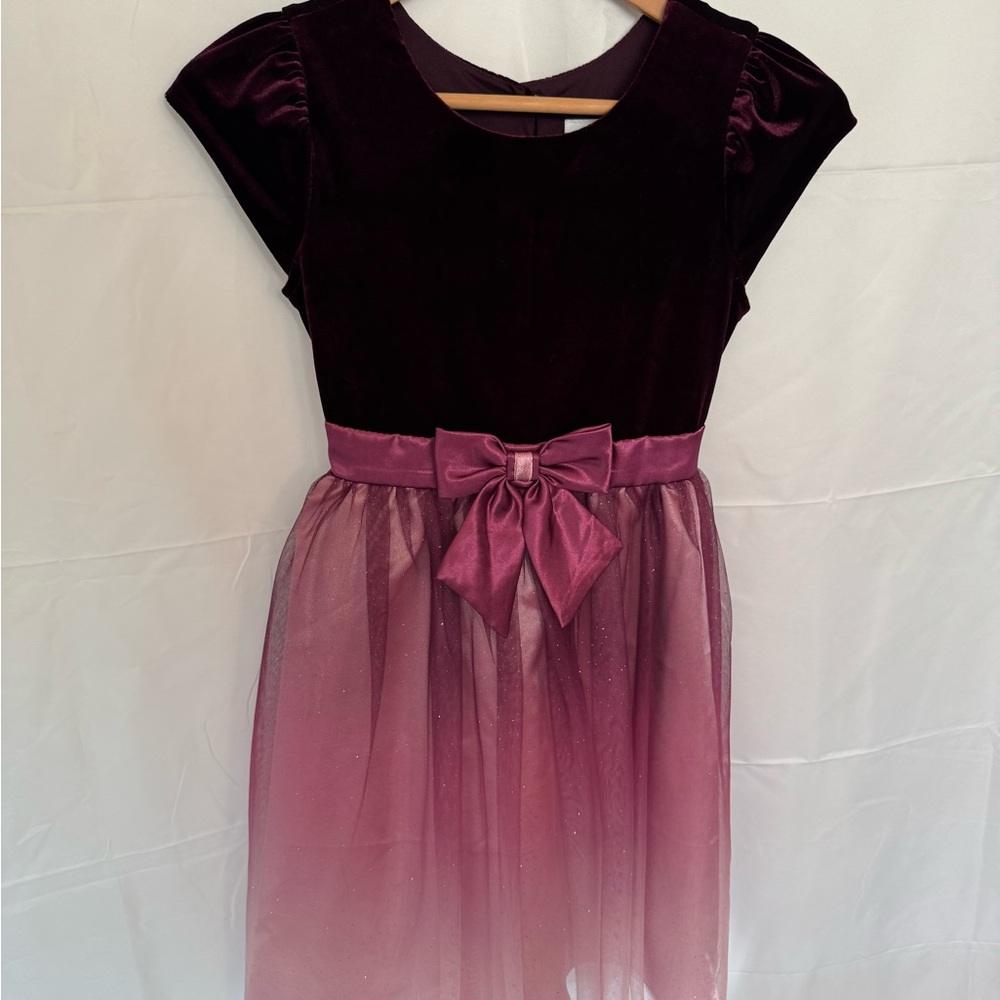 Jona Michelle Deep Purple Velvet Dress, never worn, size 10